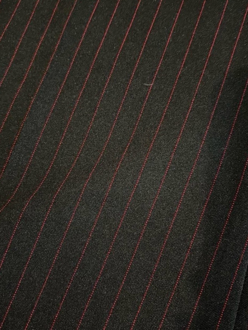 Yohji Yamamoto Black Trousers with Red Pinstripes NWT Y2K era  2000 wide leg - Picture 4 of 5
